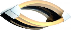 Бра декоративное светодиодное SERATA хром/белый LED 2*10,5W 220V 350Lm 3000K A9443AP-2CC ― ТРИ ПЛАФОНА