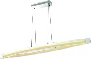 Подвесная люстра светодиодная GIORNO хром/белый LED 2*38W 220V 2530Lm 3000K A9443SP-2CC ― ТРИ ПЛАФОНА