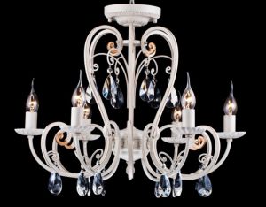 Классическая люстра "свечи" Elegant 57 ARM336-06-W ― ТРИ ПЛАФОНА