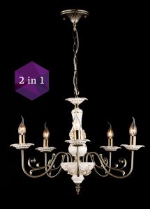 Подвесная/потолочная люстра "свечи" Elegant 61 ARM816-05-R ― ТРИ ПЛАФОНА