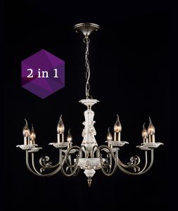 Подвесная/потолочная люстра "свечи" Elegant 61 ARM816-08-R ― ТРИ ПЛАФОНА