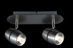 Спот светодиодный два плафона Meson никель LED 2*5W 220V арт. ECO004-02-N
