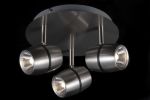 Спот светодиодный три плафона Meson никель LED 3*5W 220V арт. ECO004-03-N