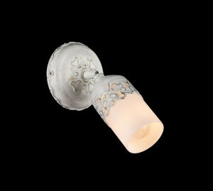 Спот один плафон Renda белый с золотом E14 1*40W 220V арт. ECO562-01-W ― ТРИ ПЛАФОНА