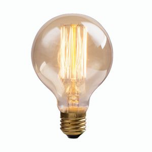 Лампа накаливания ретро BULBS шар, прозрачный E27 60W 220V 350Lm 2700K арт.ED-G80-CL60 ― ТРИ ПЛАФОНА