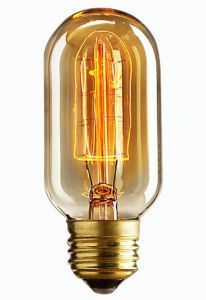 Лампа накаливания ретро BULBS циллиндрическая, прозрачный E27 60W 220V 350Lm 2700K арт.ED-T45-CL60 ― ТРИ ПЛАФОНА