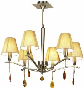 Потолочная люстра на штанге Usini LSA-5313-06  ― ТРИ ПЛАФОНА