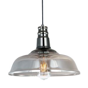 Подвесной светильник LOFT хром/дымчатый E27 1*60W 220V арт.LSP-0201 ― ТРИ ПЛАФОНА