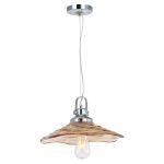 Подвесной светильник LOFT хром/янтарный E27 1*60W 220V арт.LSP-0206