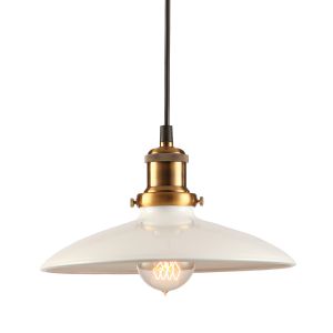 Подвесной светильник LOFT белый/латунь E27 1*60W 220V арт.LSP-9605 ― ТРИ ПЛАФОНА