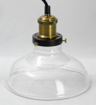 Подвесной светильник LOFT черный/латунь/прозрачный E27 1*60W 220V арт.LSP-9606